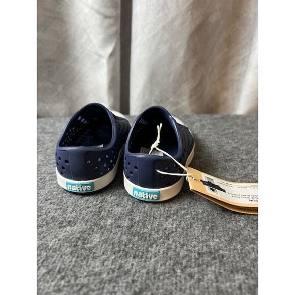 😀 Native L83604 Unisex Kids Regatta Blue Jefferson Child Slip On Shoes Size C4 - Picture 4 of 8